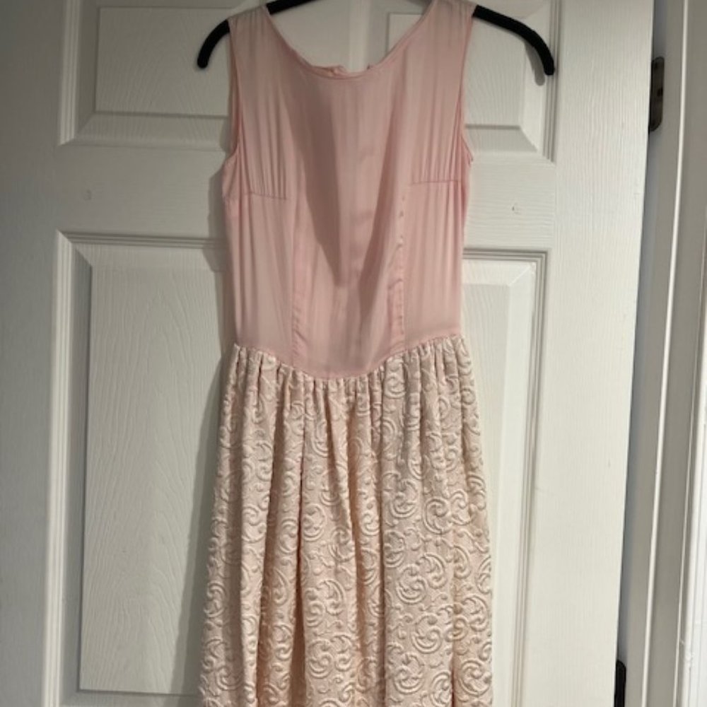 Vintage Pink dress handmade